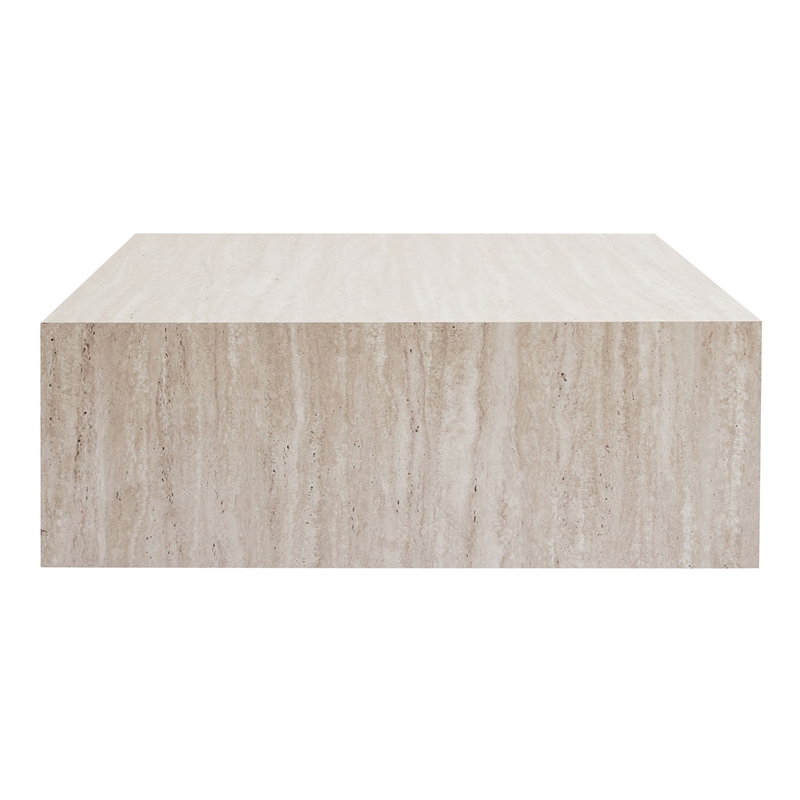 ASIR Hanah Home Prizma Coffee Table in Travertine