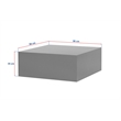 ASIR Hanah Home Prizma Coffee Table in Travertine