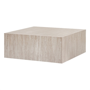 ASIR Hanah Home Prizma Coffee Table in Travertine