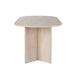 ASIR Hanah Home Sabella Dining Table in Travertine