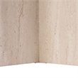 ASIR Hanah Home Sabella Dining Table in Travertine