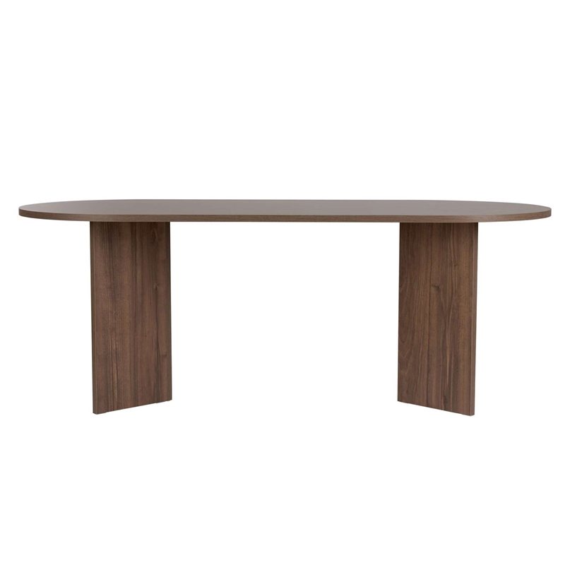 ASIR Hanah Home Sabella Dining Table in Venezia Walnut