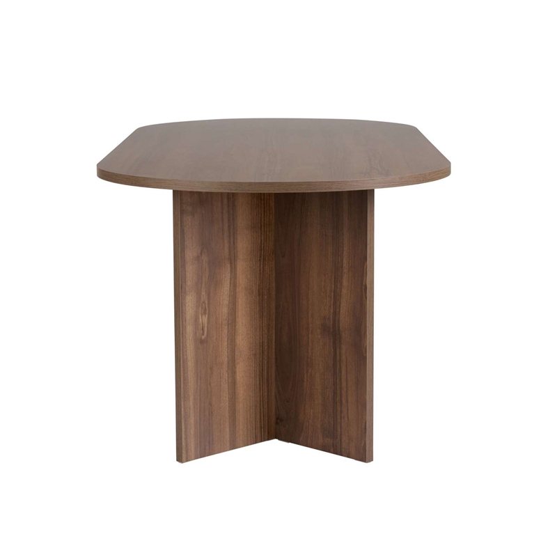 ASIR Hanah Home Sabella Dining Table in Venezia Walnut