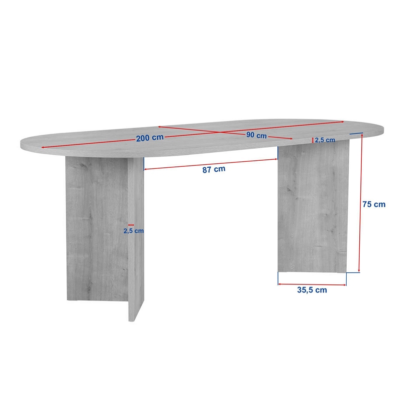 ASIR Hanah Home Sabella Dining Table in Black