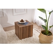 ASIR Hanah Home Kup Side Table in Venezia Walnut