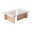 ASIR Hanah Home Flavio Coffee Table in Honey Oak
