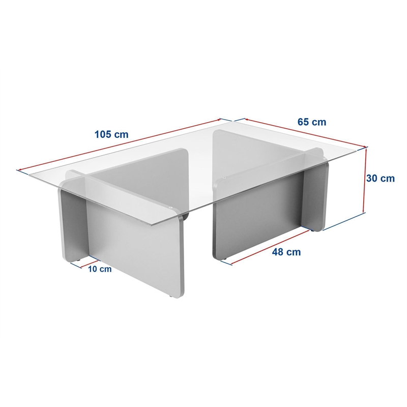 ASIR Hanah Home Flavio Coffee Table in Travertine