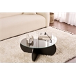 ASIR Hanah Home Aeris Coffee Table in Transparent Black