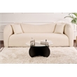 ASIR Hanah Home Aeris Coffee Table in Transparent Black