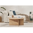 ASIR Hanah Home Soleil Coffee Table in Sapphire Oak