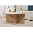 ASIR Hanah Home Soleil Coffee Table in Sapphire Oak