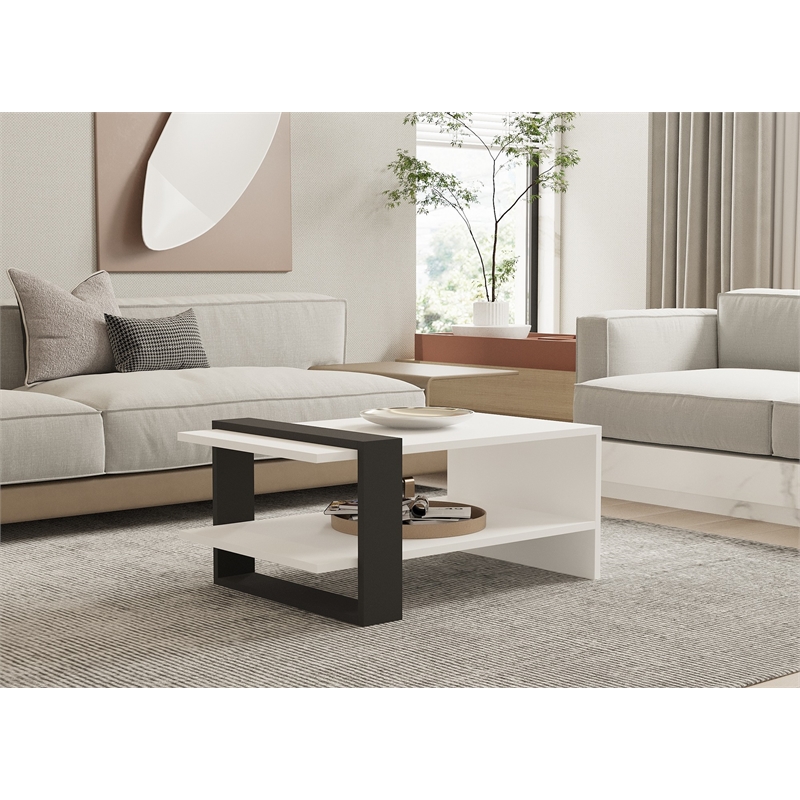 ASIR Hanah Home Funda Coffee Table in Gray