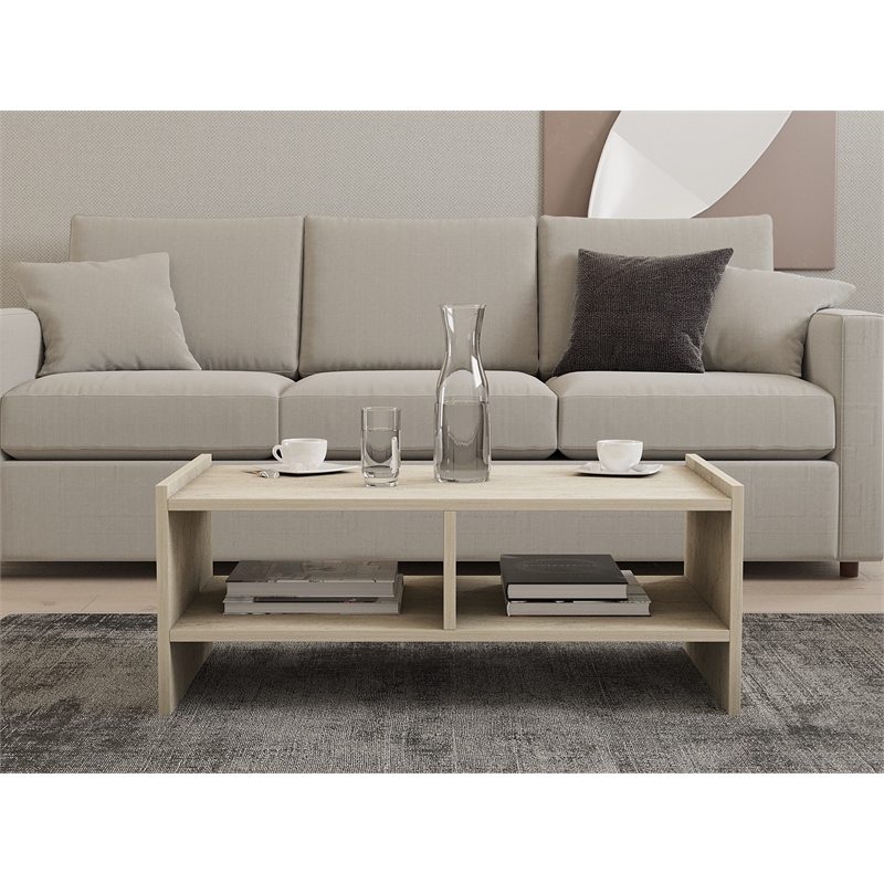 ASIR Hanah Home Pera Coffee Table in Travertine