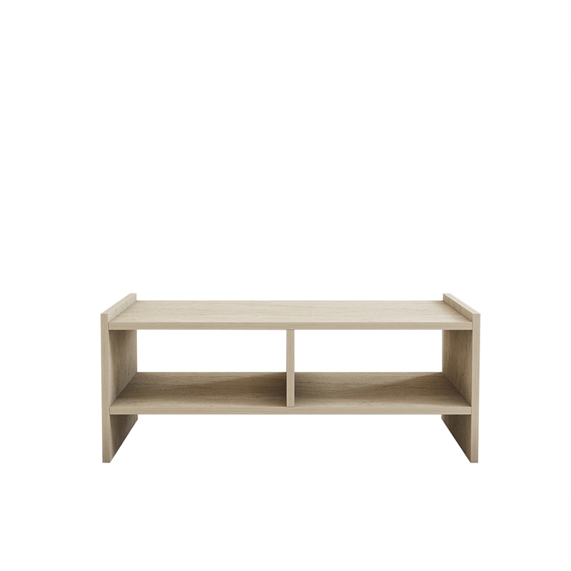 ASIR Hanah Home Pera Coffee Table in Travertine