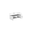 ASIR Hanah Home Pera Coffee Table in Travertine