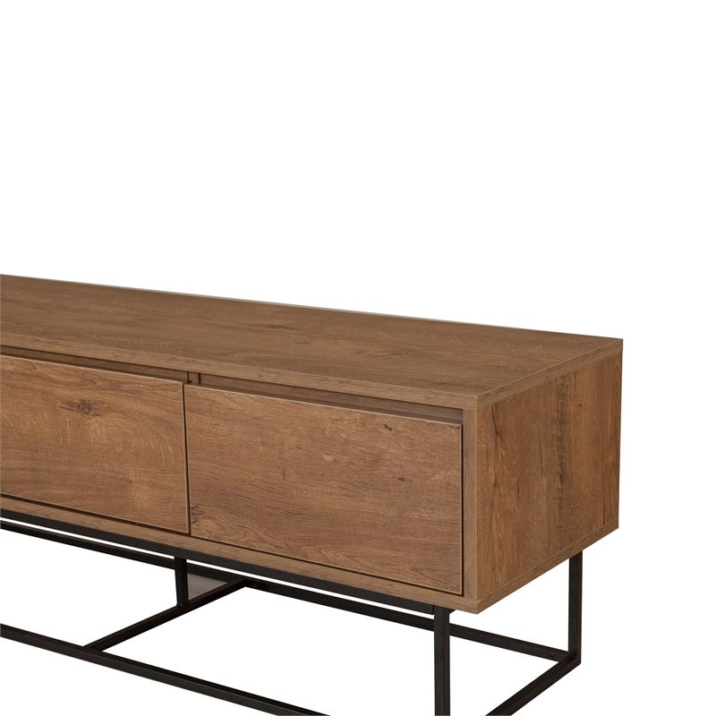 ASIR Hanah Home Milo 140 TV Stand in Walnut