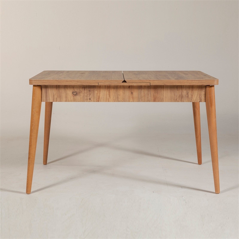 ASIR Hanah Home Vina Extendable Dining Table in Atlantic Pine