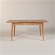 ASIR Hanah Home Vina Extendable Dining Table in Atlantic Pine