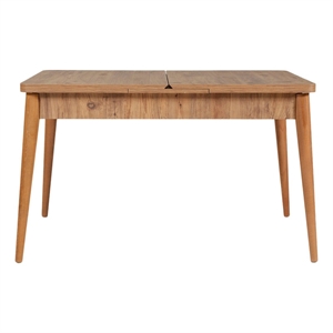 ASIR Hanah Home Vina Extendable Dining Table in Atlantic Pine