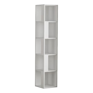 ASIR Hanah Home Piano Bookshelf in White