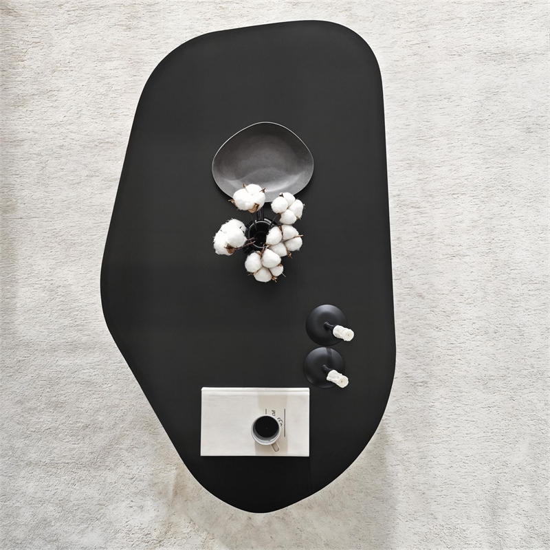 ASIR Hanah Home Rock Coffee Table in Black