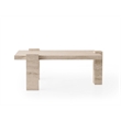 ASIR Hanah Home Diamond 9541 Coffee Table in Beige