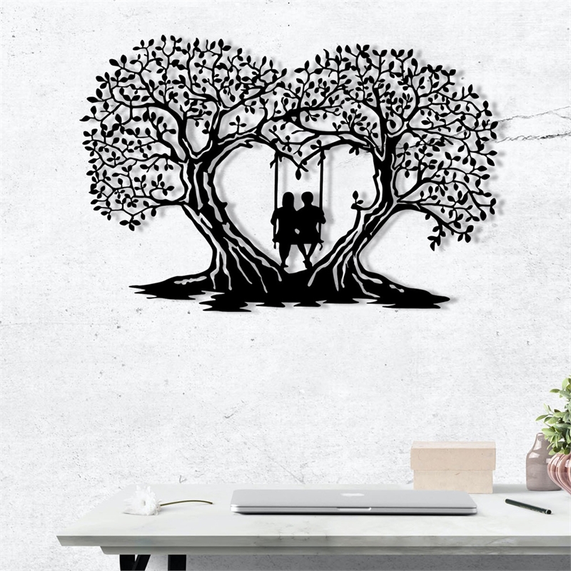 ASIR Wallity Love Decorative Metal Wall Accessory in Black