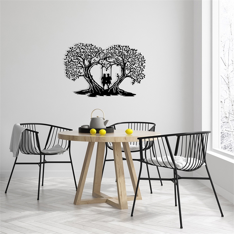 ASIR Wallity Love Decorative Metal Wall Accessory in Black