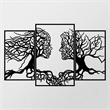 ASIR Wallity Love Tree Decorative Metal Wall Accessory in Black