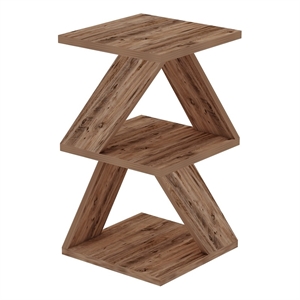 ASIR Hanah Home Albeni Side Table in Atlantic Pine