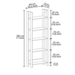 ASIR Hanah Home Country Bookshelf in Oak