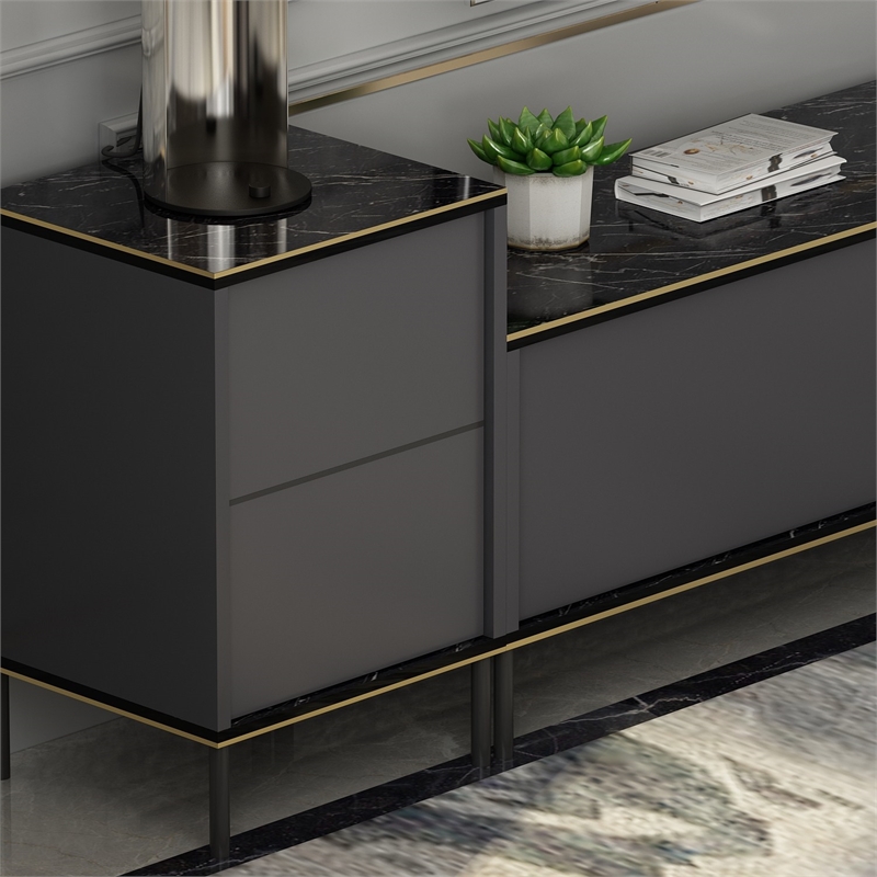 ASIR Hanah Home imaj TV Unit in Anthracite