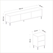 ASIR Hanah Home imaj TV Unit in Anthracite