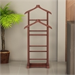 ASIR Hanah Home Beta Double Valet Stand in Walnut