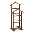 ASIR Hanah Home Beta Double Valet Stand in Walnut