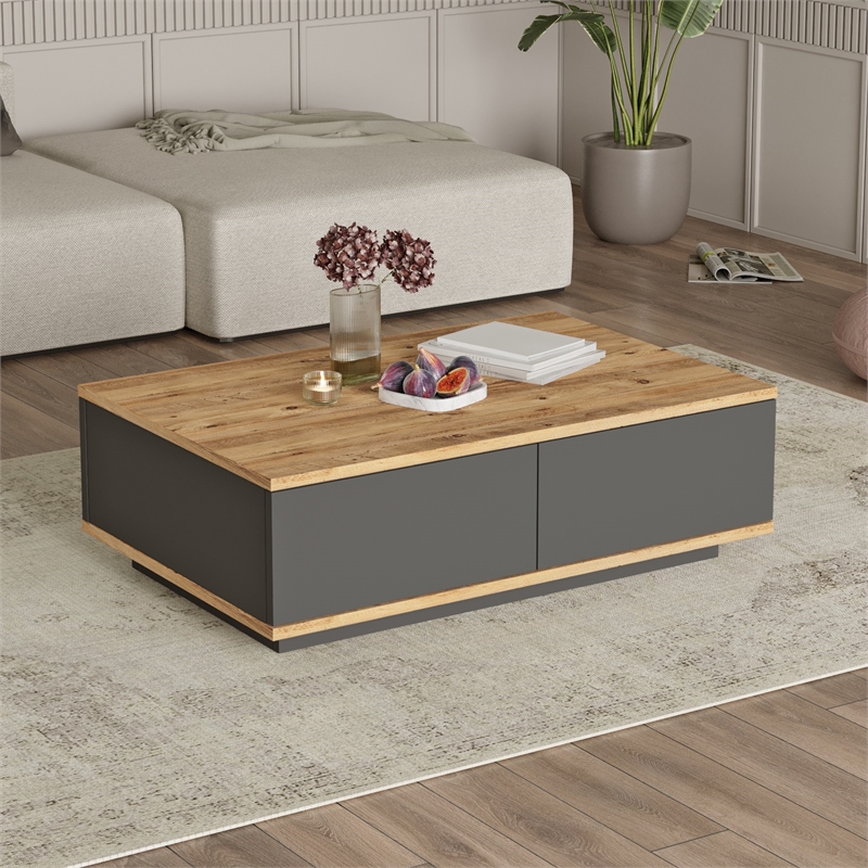 ASIR Hanah Home FR14-AA Coffee Table in Pine