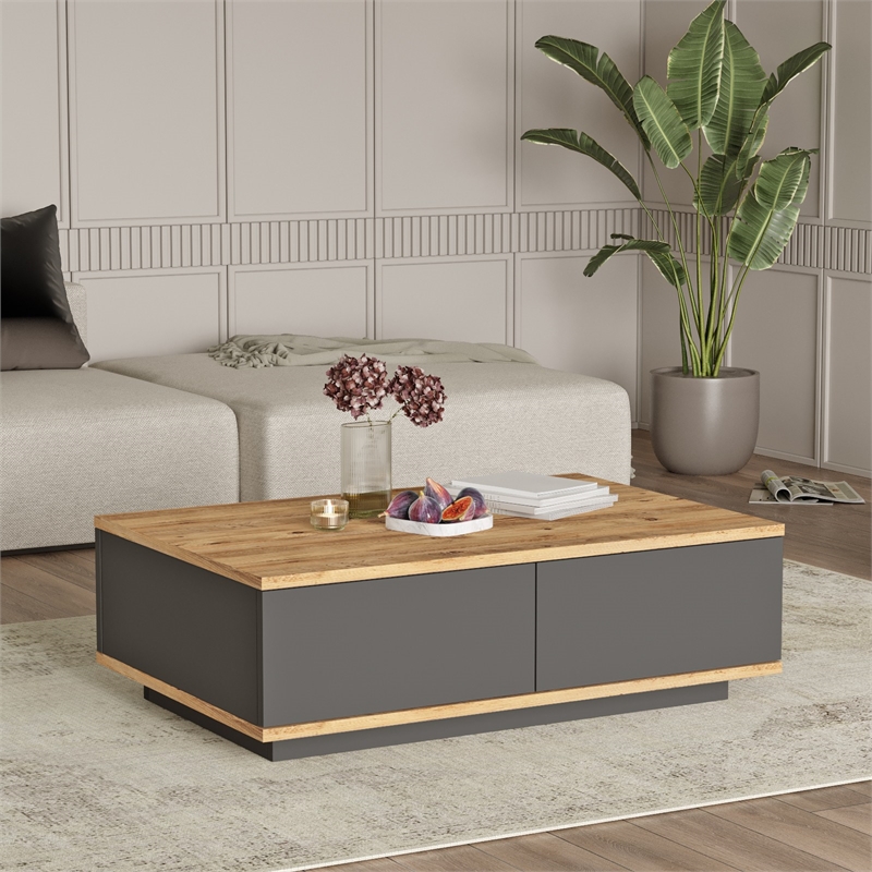 ASIR Hanah Home FR14-AA Coffee Table in Pine