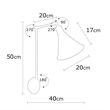 ASIR Opviq Berceste N-683 Wall Lamp in Brass