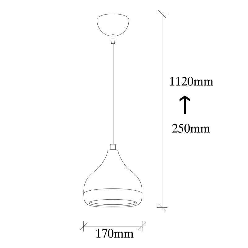 ASIR Opviq Yildo 6866 Chandelier in Black
