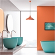 ASIR Opviq Eysan Chandelier in Orange