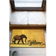 ASIR Conceptum Hypnose Elephant Power PVC Doormat in Multi-Color