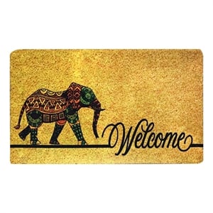 ASIR Conceptum Hypnose Elephant Power PVC Doormat in Multi-Color