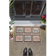 ASIR Conceptum Hypnose Rose Home PVC Doormat in Multi-Color