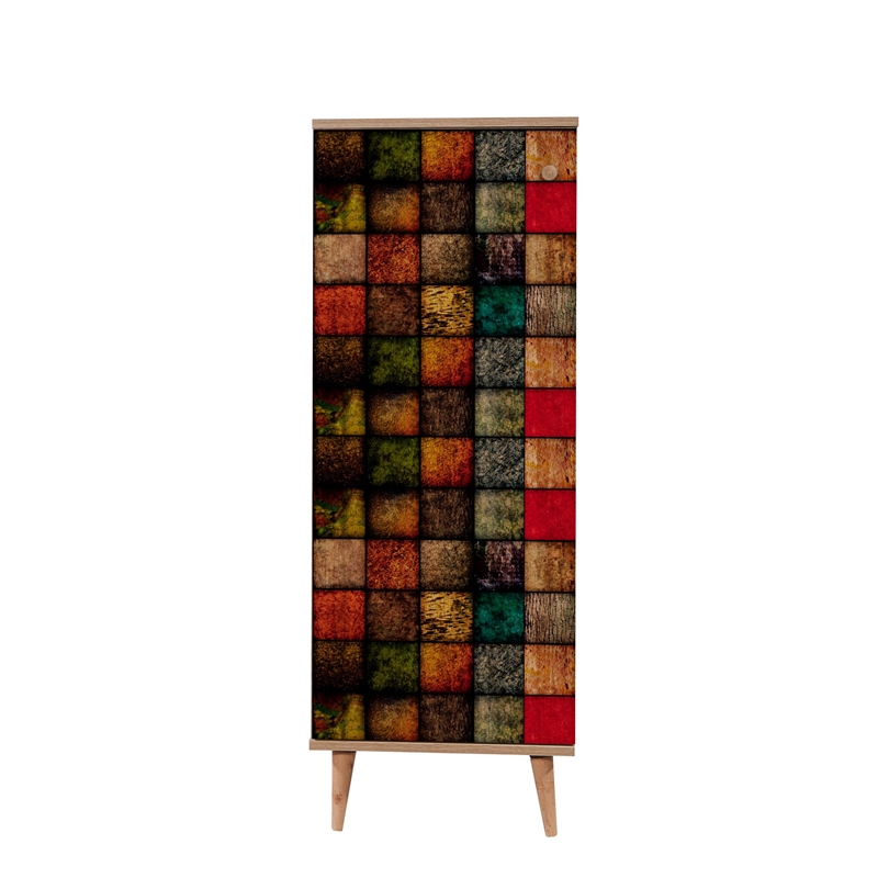 ASIR Hanah Home Filinta - 723  Shoe Cabinet in Oak