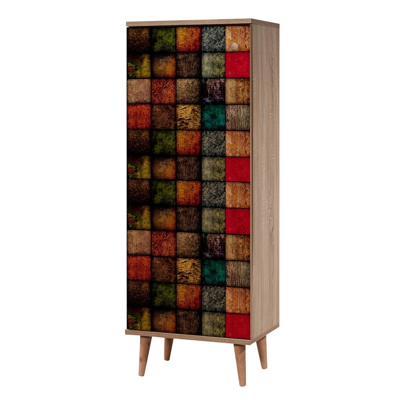 ASIR Hanah Home Filinta - 723  Shoe Cabinet in Oak