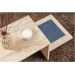 ASIR Hanah Home Harmony Coffee Table in Travertine