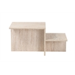 ASIR Hanah Home Harmony Coffee Table in Travertine