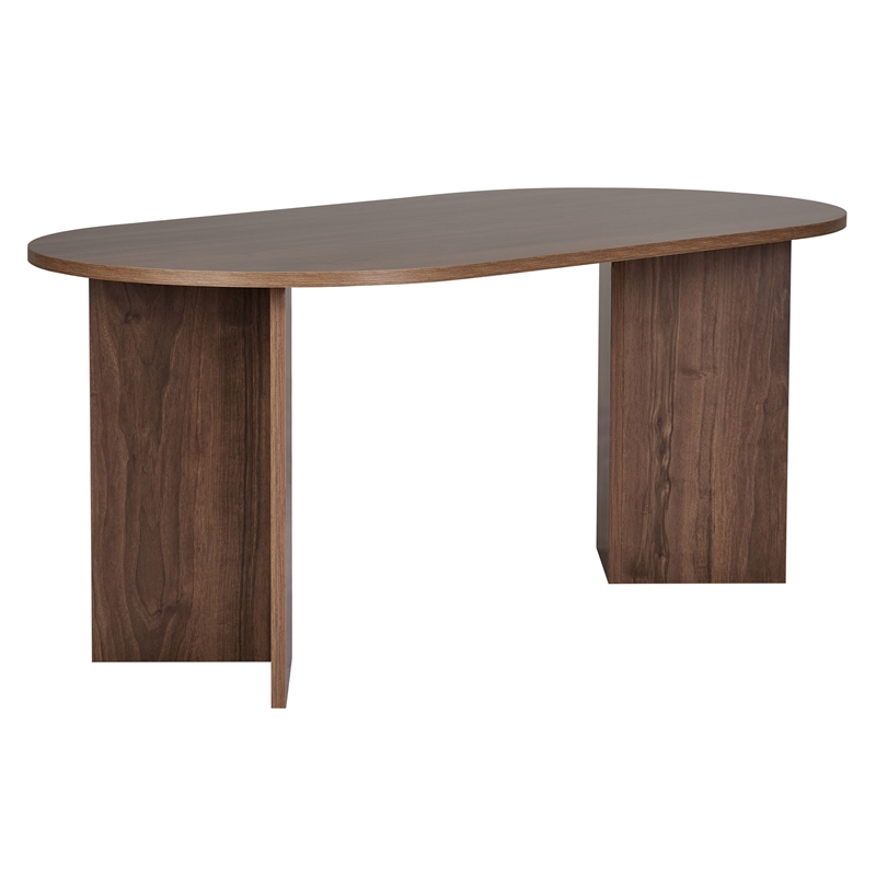 ASIR Hanah Home Sablin Dining Table in Venezia Walnut