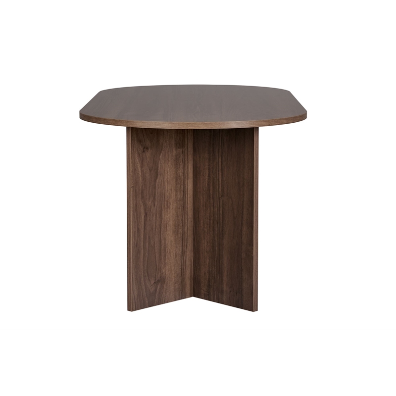 ASIR Hanah Home Sablin Dining Table in Venezia Walnut
