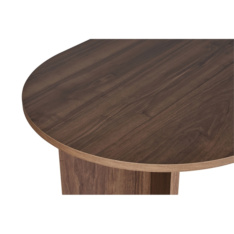 ASIR Hanah Home Sablin Dining Table in Venezia Walnut